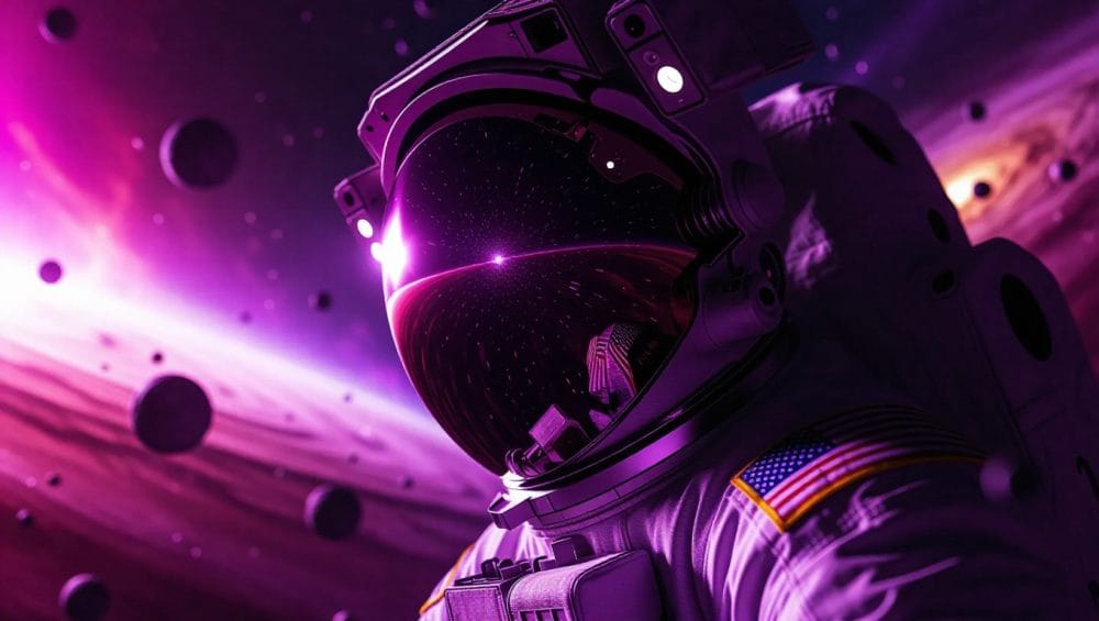 astronauta observando el fin del universo