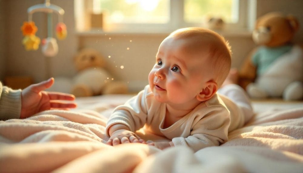 bebe mirando su entorno