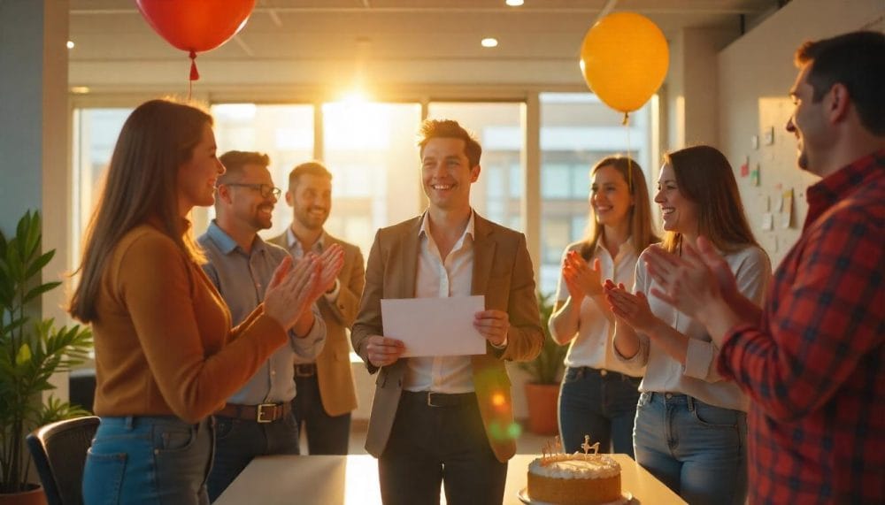 siendo feliz en el trabajo