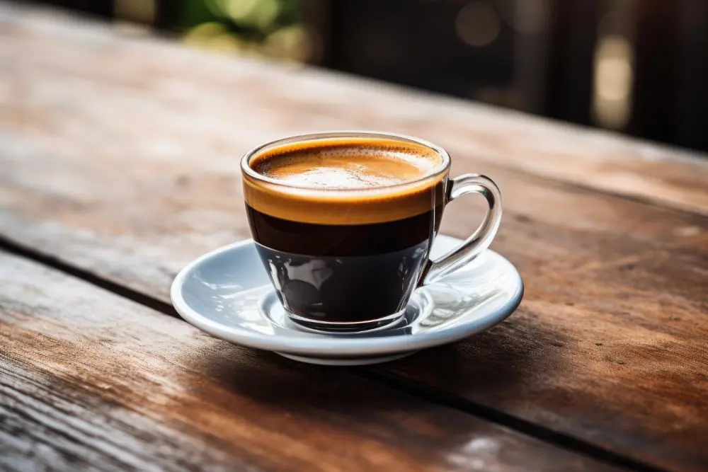 una taza de café
