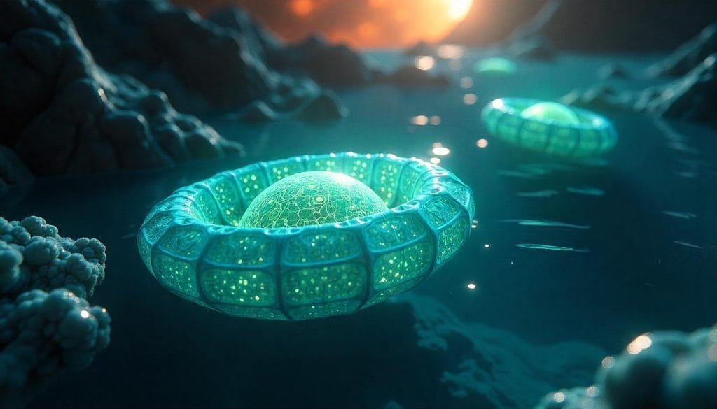 vida microscopica en titan