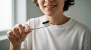 El carbón blanquea los dientes o los desgasta