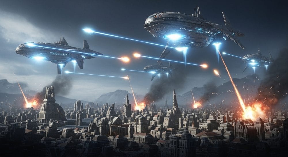 extraterrestre avanzados destruye toda competencia