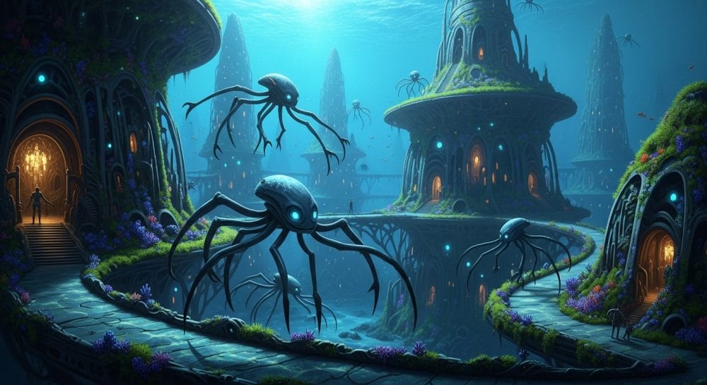 mundos acuáticos están tan aislados que ni siquiera sus habitantes sabrían que existe algo llamado “cielo”.