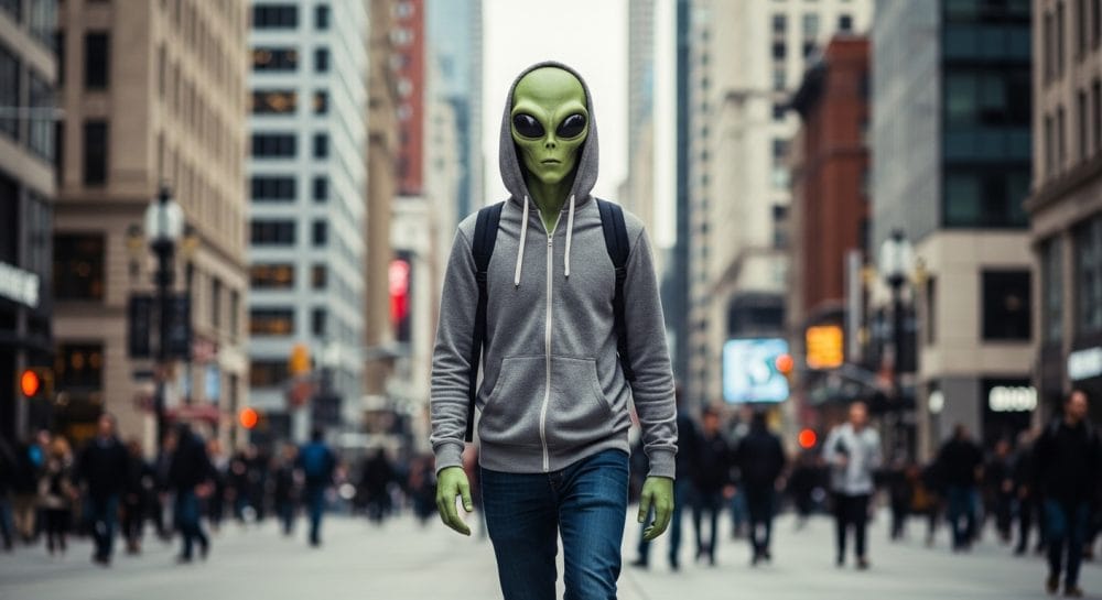 un extraterrestre entre nosotros